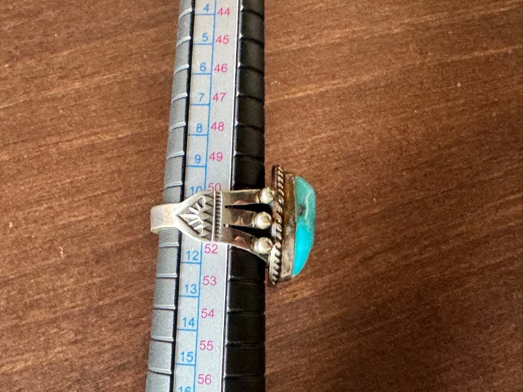 ナバホ Donovan Cadman イサカピーク ターコイズ リング