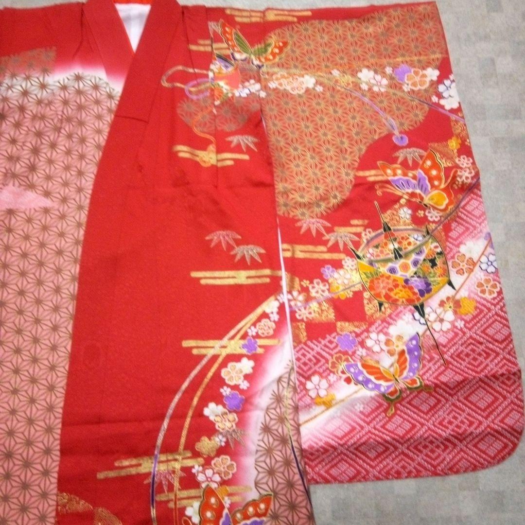 美品【七五三7歳用～ハーフ成人式】振袖フルセット
