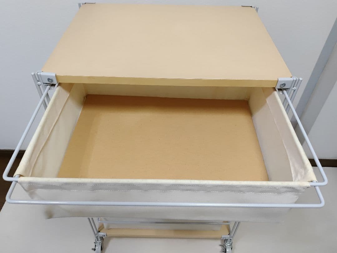 無印良品 スチールユニットシェルフ 帆布バスケットセット 幅56cm