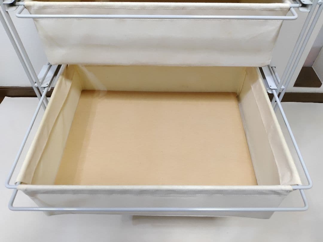 無印良品 スチールユニットシェルフ 帆布バスケットセット 幅56cm