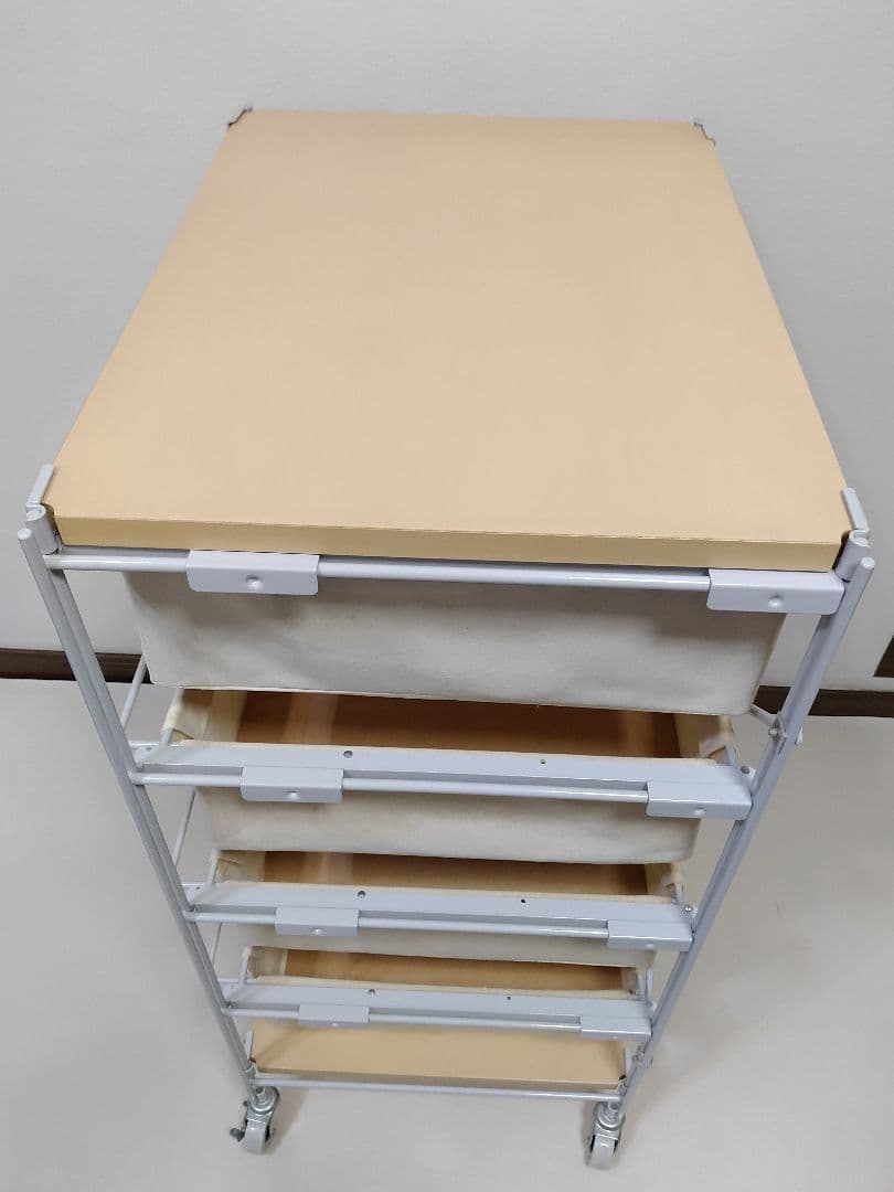 無印良品 スチールユニットシェルフ 帆布バスケットセット 幅56cm