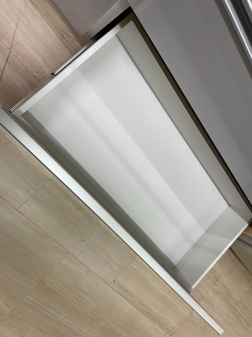 キッチンカウンター　幅120　サイドボード　ホワイト　ラック　食器棚　棚　引出