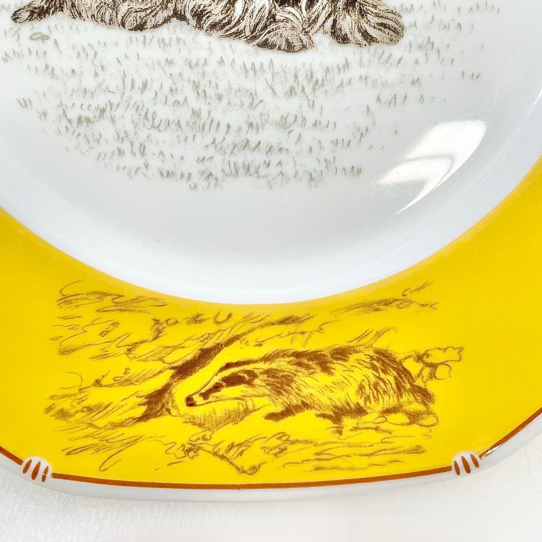 ◎ HERMES エルメス シャス イエロー 八角プレートスコティッシュ