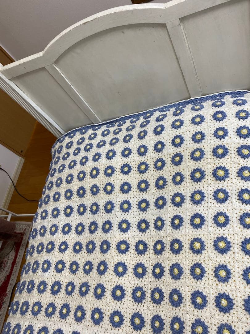 モチーフ編みマルチカバー　大判サイズ