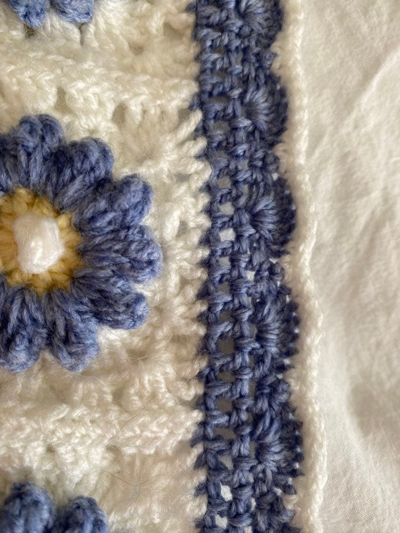 モチーフ編みマルチカバー　大判サイズ