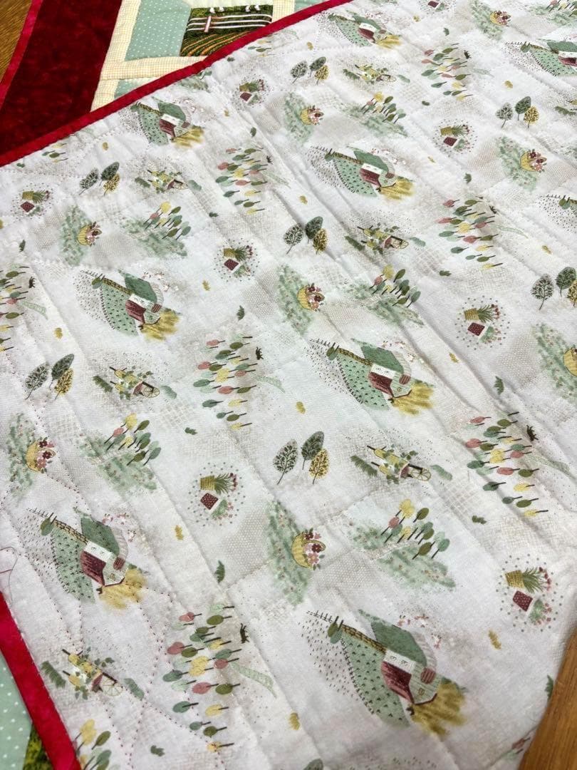 ハンドメイド パッチワーク キルト タペストリー 農場