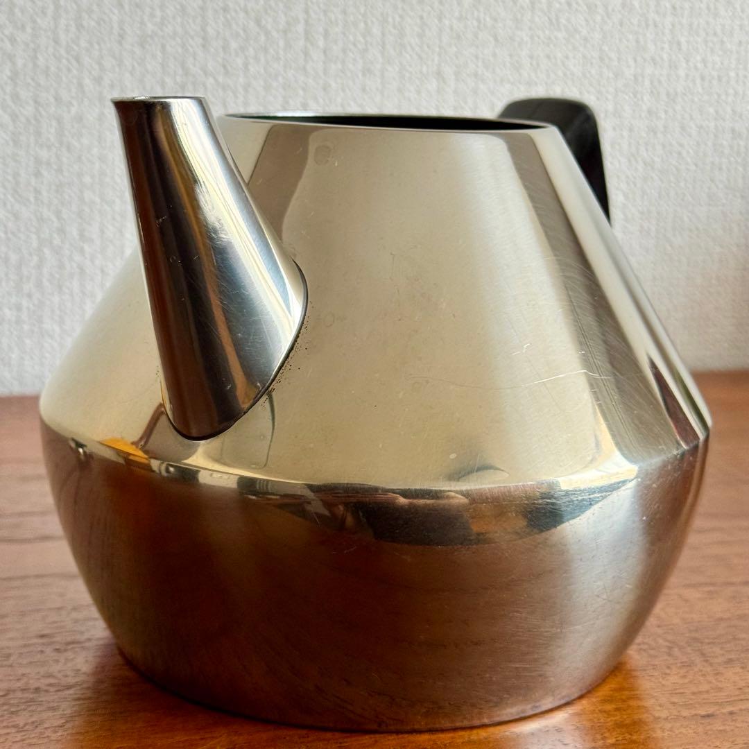 北欧ヴィンテージ　ステンレスケトル　やかん