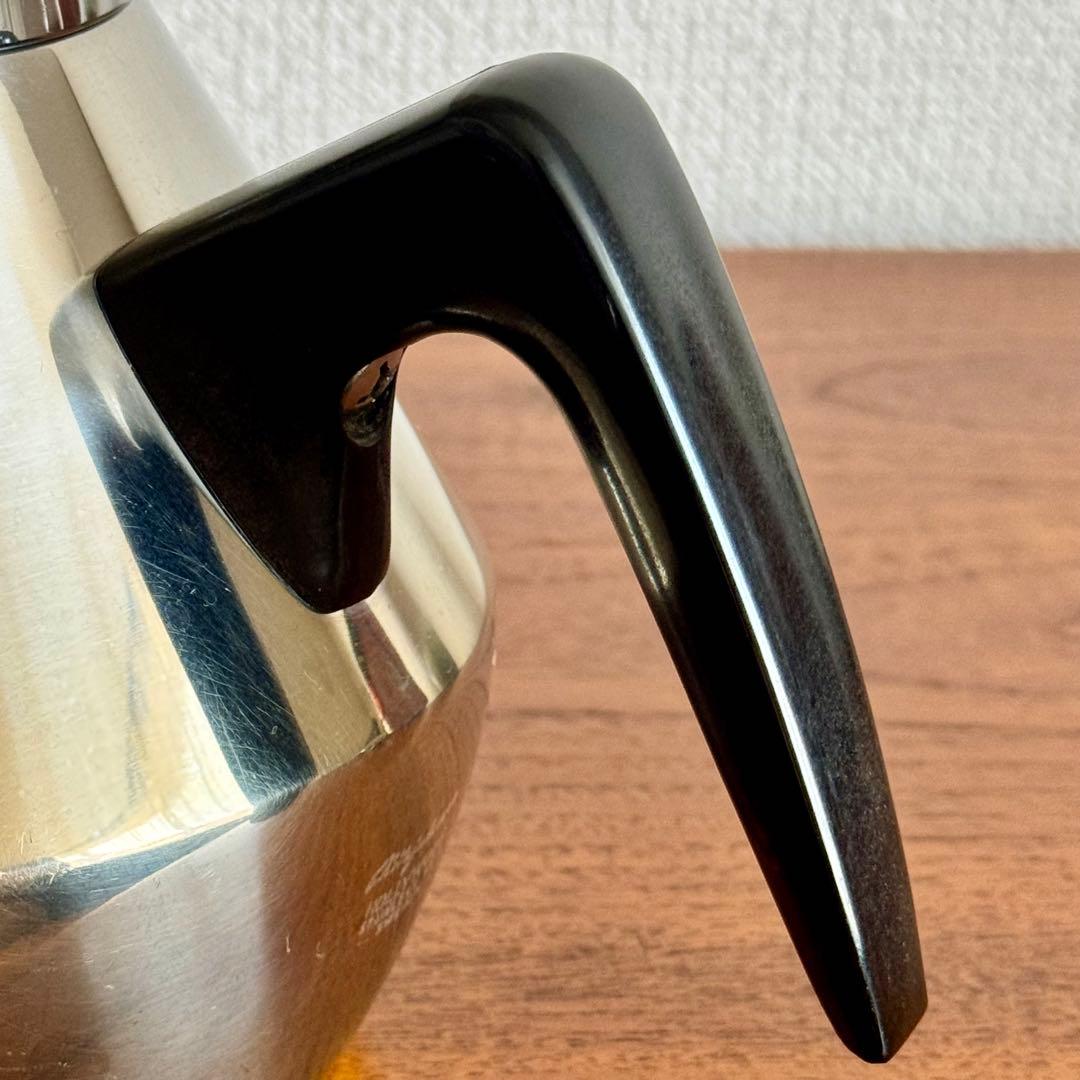 北欧ヴィンテージ　ステンレスケトル　やかん