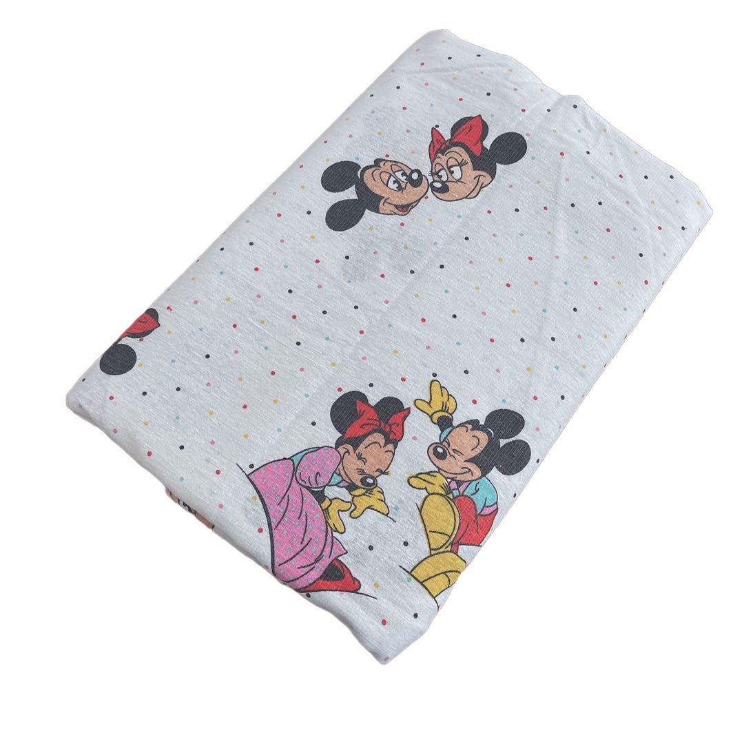 【レア】フランス ビンテージシーツ ミッキー ミニー