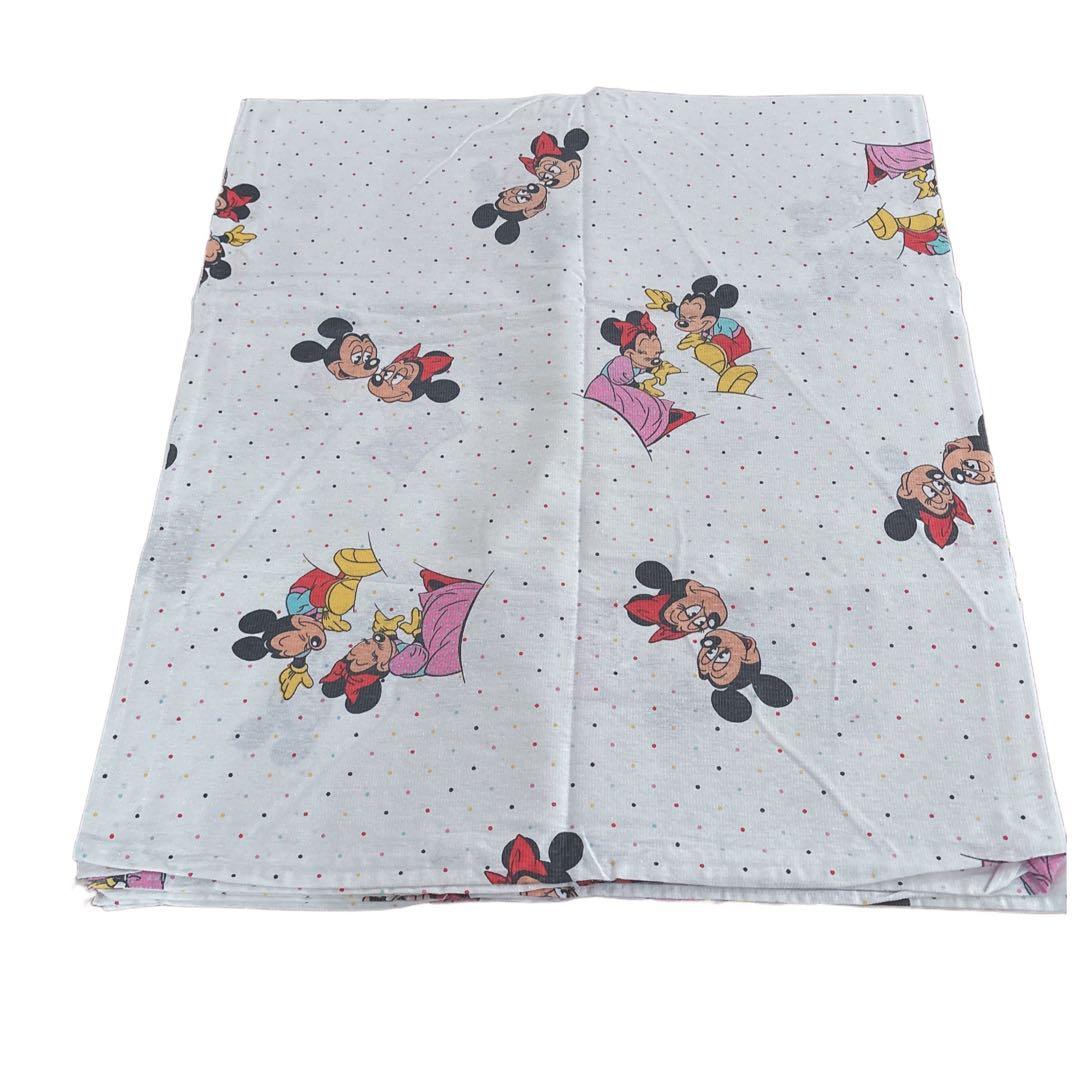 【レア】フランス ビンテージシーツ ミッキー ミニー