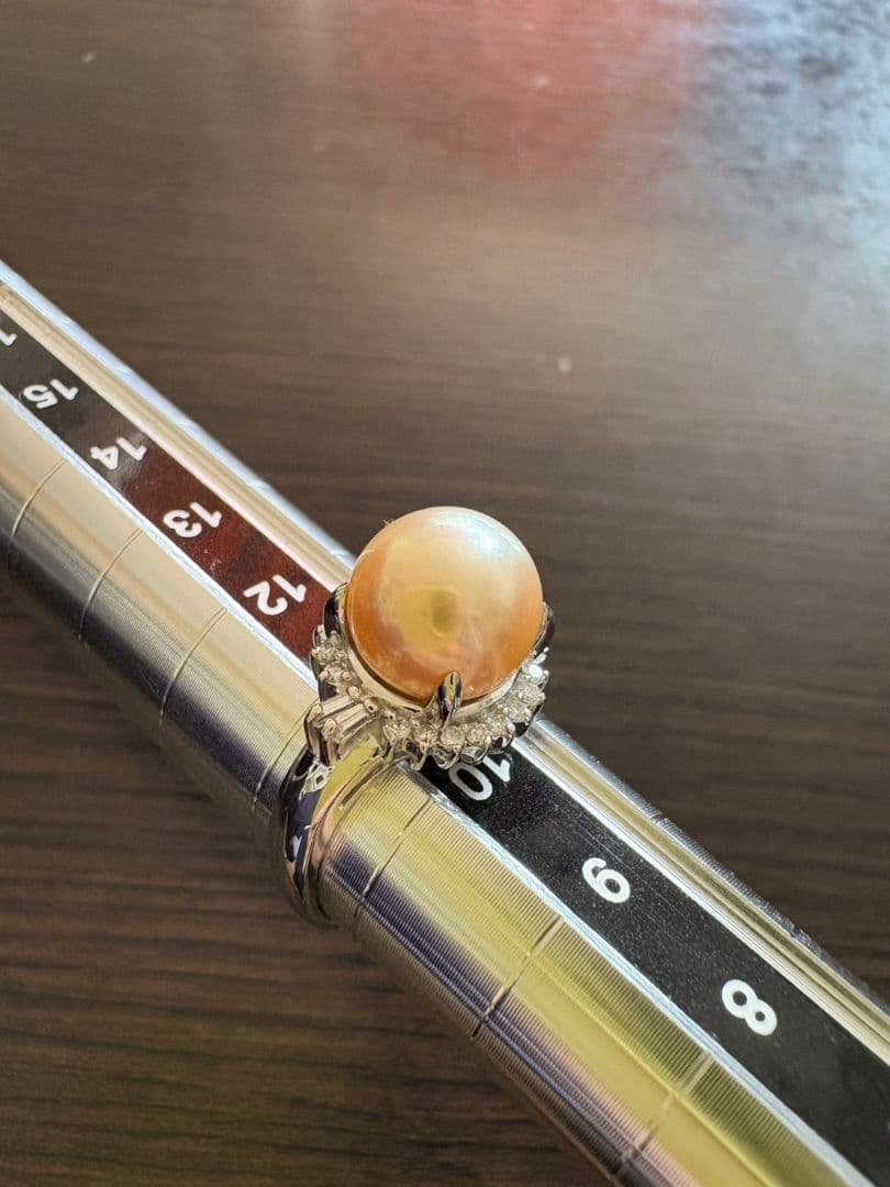 Pt900パールダイヤリング