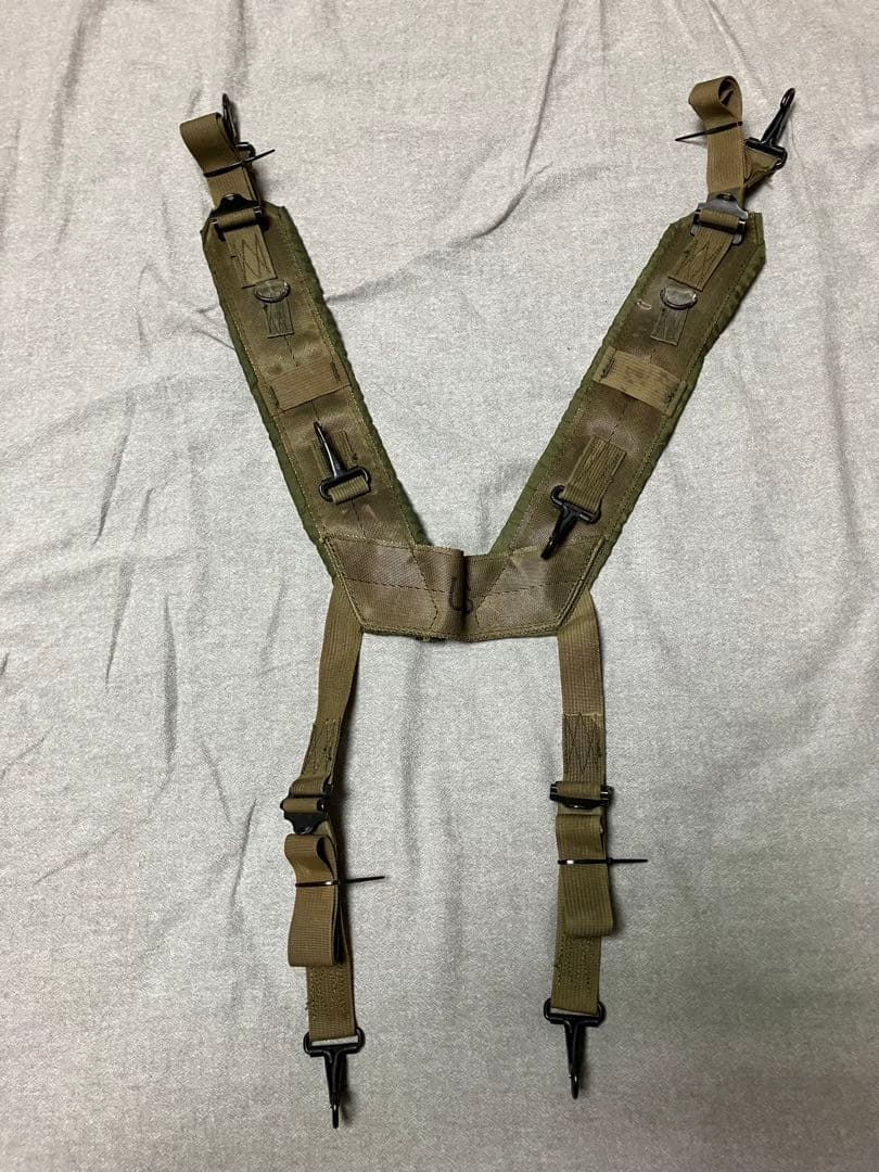 米軍 ピストルベルト H型サスペンダー キャンティーン、キャンティーンポーチ