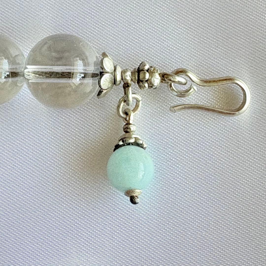 水晶ブレスレット(シルバー)