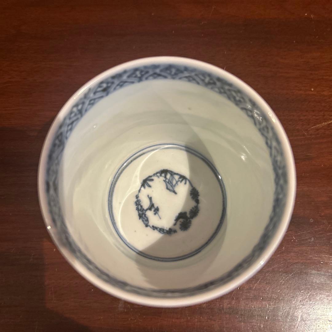 古伊万里　染め付け　蕎麦猪口　江戸後期