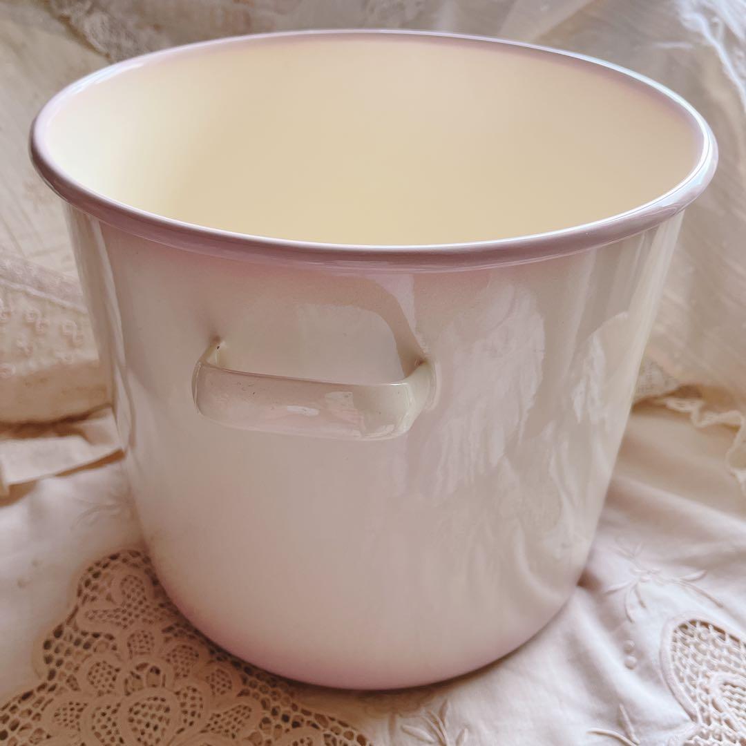 お値下げ♡イマンダイアナローズホーローライスキャニスター缶マニー薔薇アンティーク