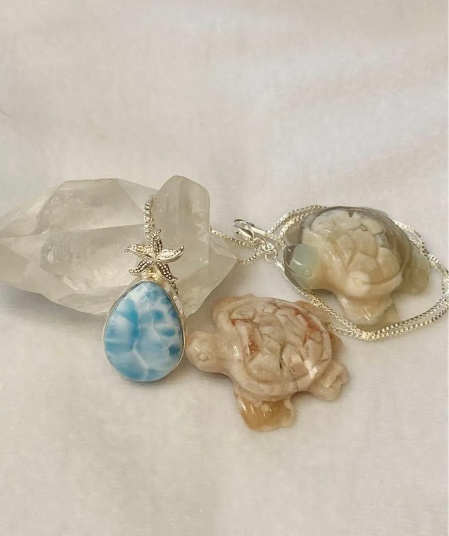 ラリマー しずく型 ペンダントトップ シルバー925 (ペンダントトップのみ)