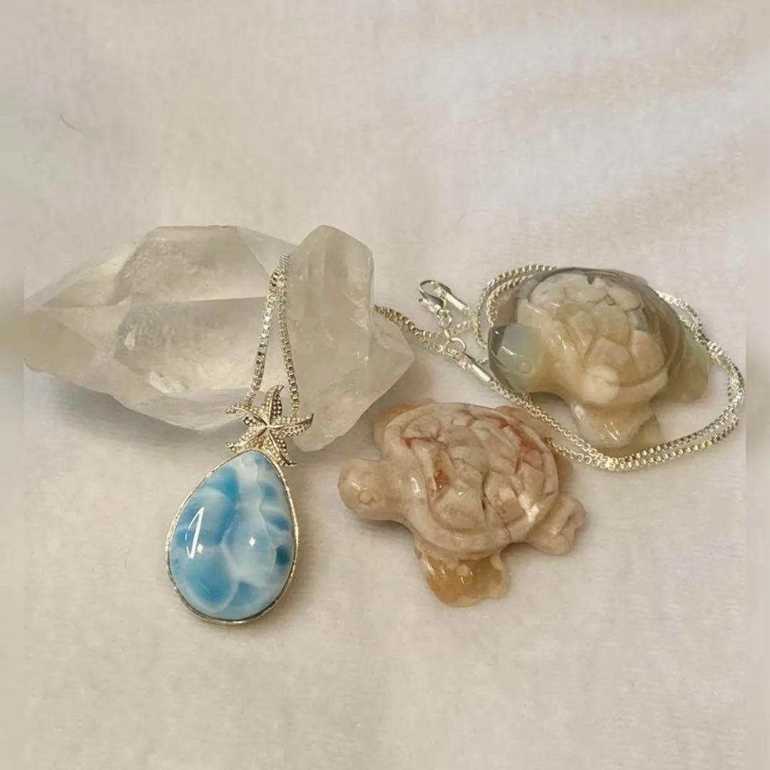 ラリマー しずく型 ペンダントトップ シルバー925 (ペンダントトップのみ)