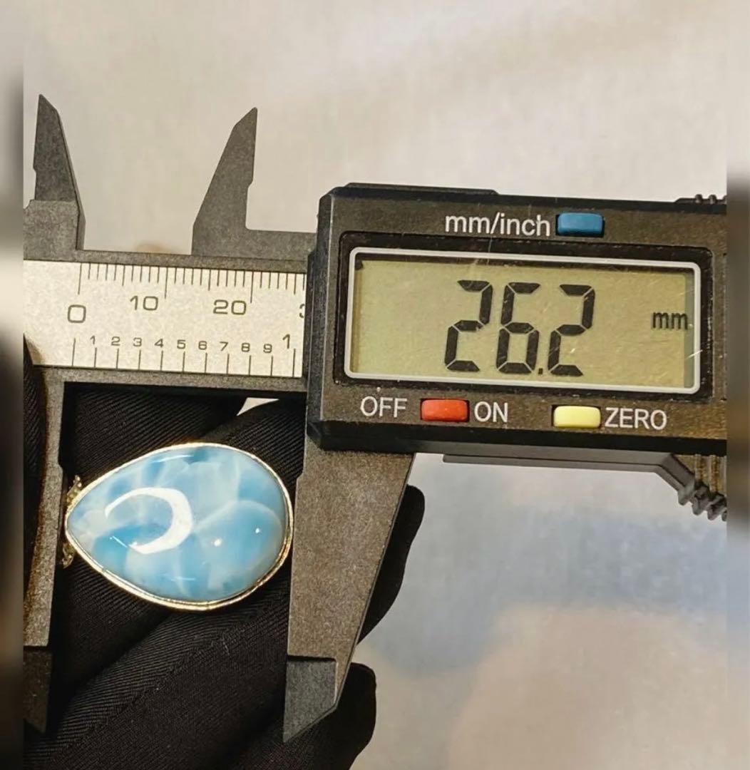 ラリマー しずく型 ペンダントトップ シルバー925 (ペンダントトップのみ)