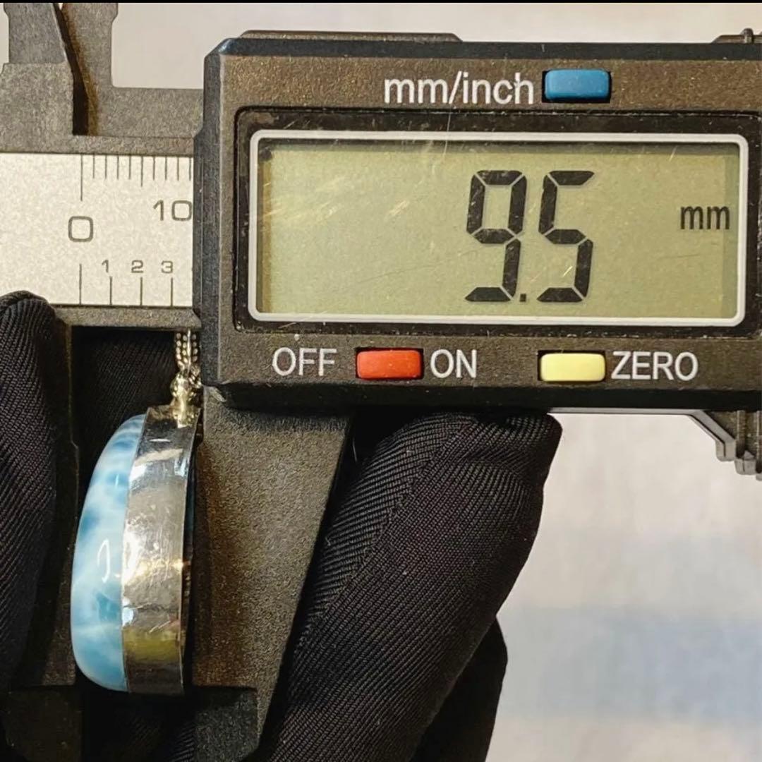 ラリマー しずく型 ペンダントトップ シルバー925 (ペンダントトップのみ)