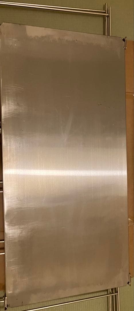 無印良品　ステンレスユニットシェルフ キッチン ラック　バスケット付き