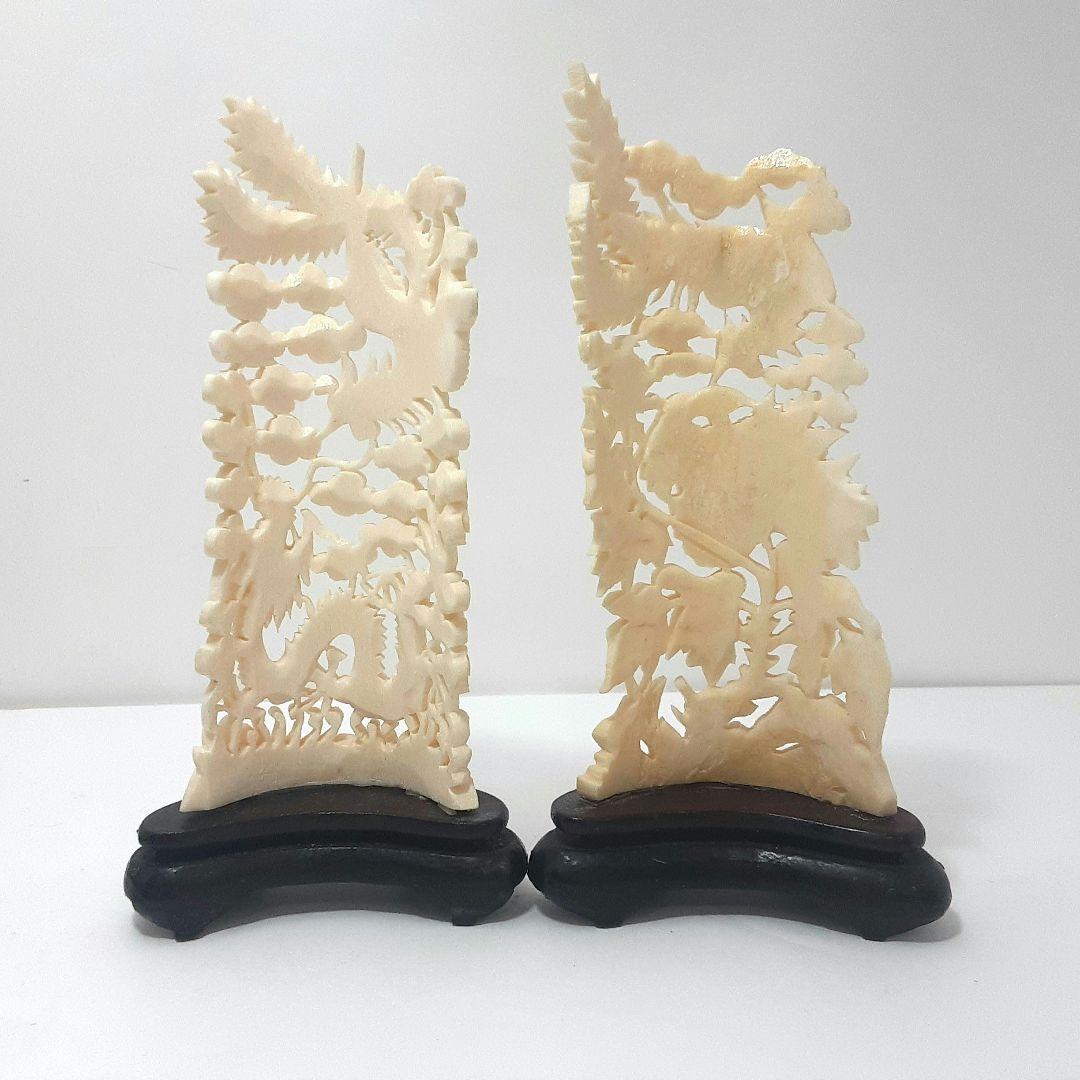 Y1183-2 極上彫刻 総重量680g 置物 アクセサリー まとめて