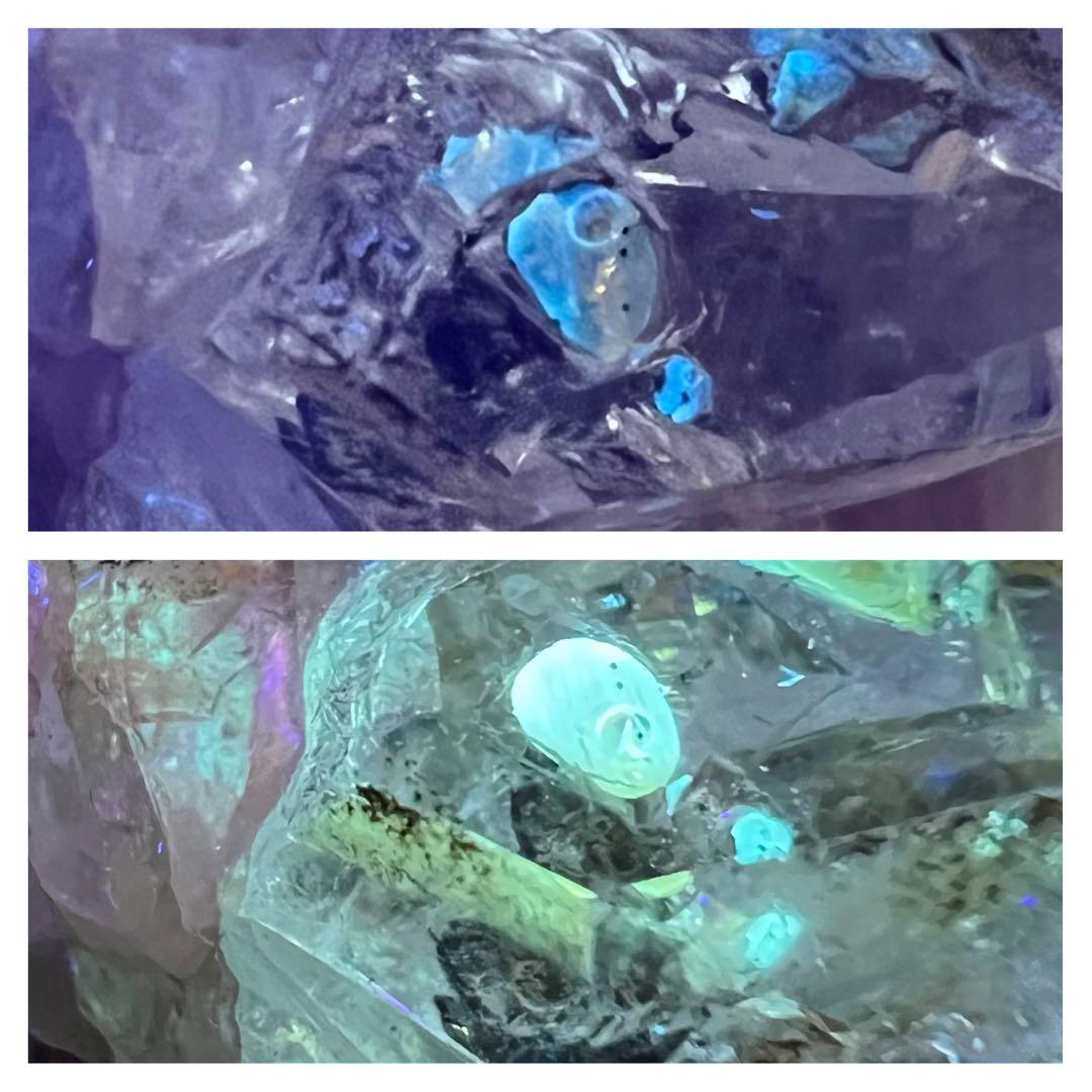 オイルインクォーツ クラスター 水晶 標本 鉱物 原石