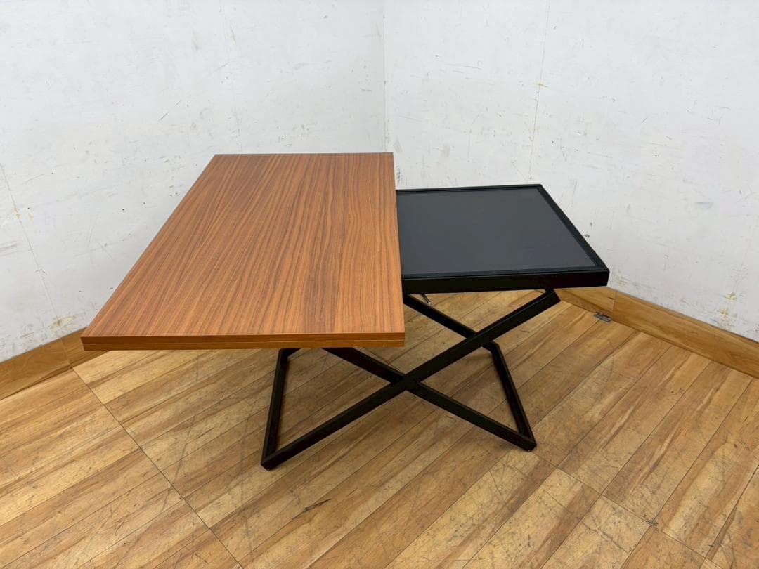 H7953☆美品☆ボーコンセプト☆ルビ☆アジャスタブルテーブル昇降伸長式テーブル