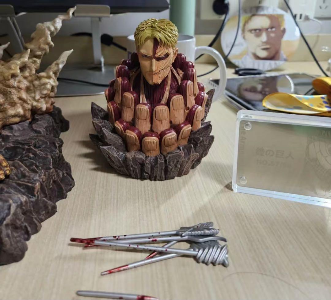 進撃の巨人 鎧の巨人 ガレージキット ガレキ スタチュー⑨ - メルカリ