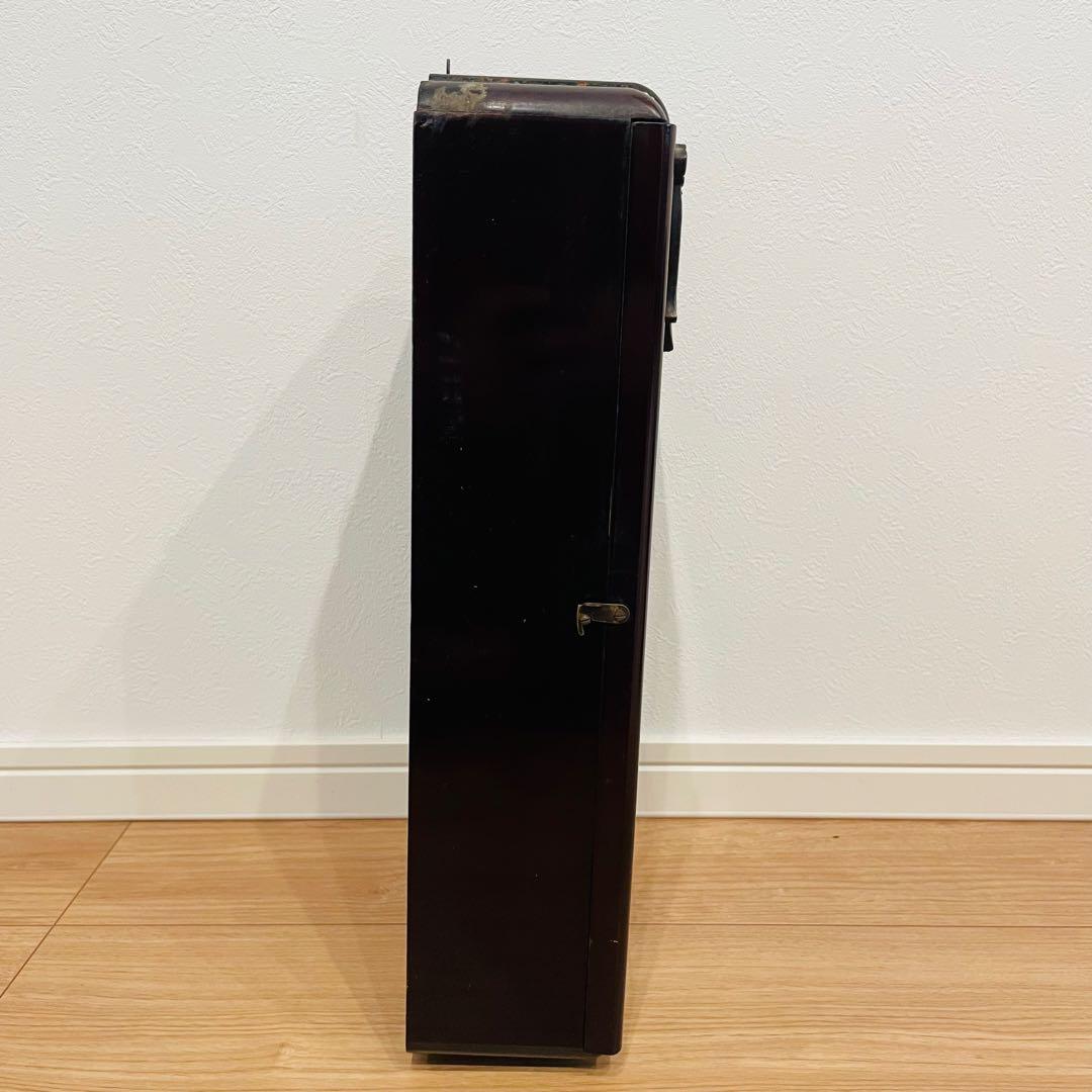 昭和レトロ アンティーク 津田時計 振り子時計 木製枠 掛時計 ゼンマイ式