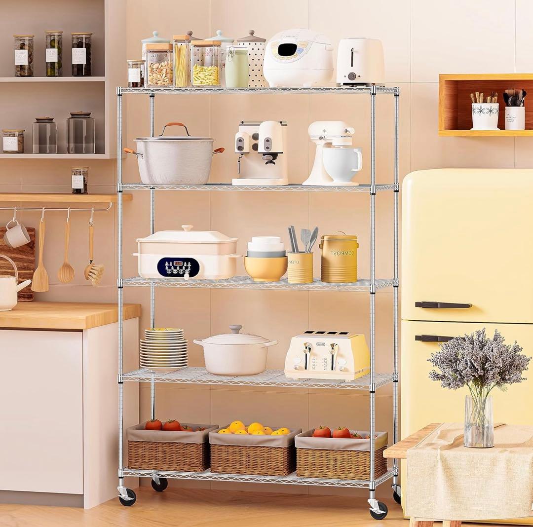 メタルラック5段 幅120cm×奥行45cm×高さ180cm