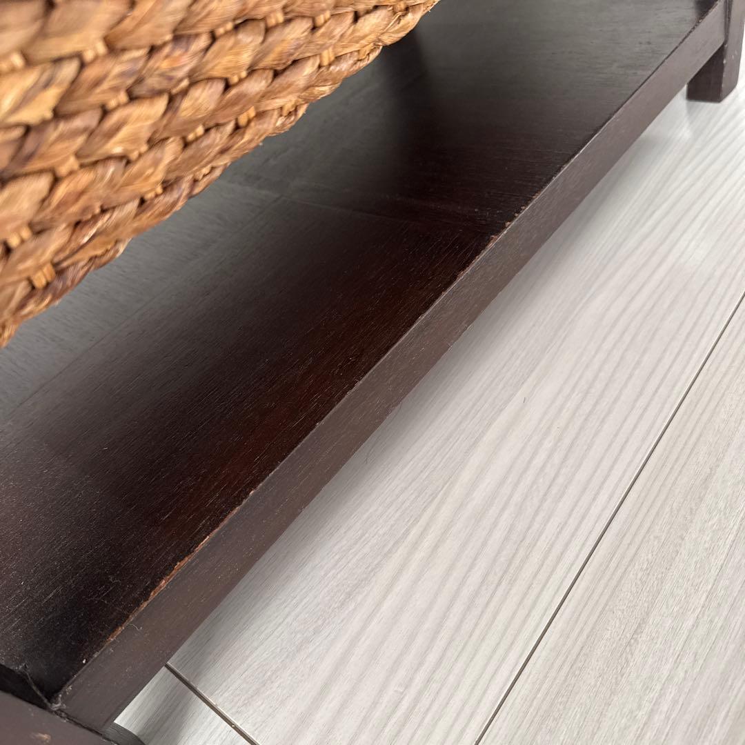 YOTHAKA ウォーターヒヤシンス　チェッカーサイドテーブル　アジアン家具