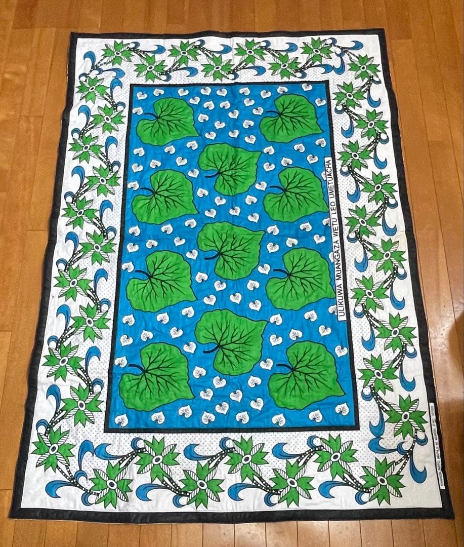 アフリカ布 パッチワーク タペストリー ハンドメイド キルティング