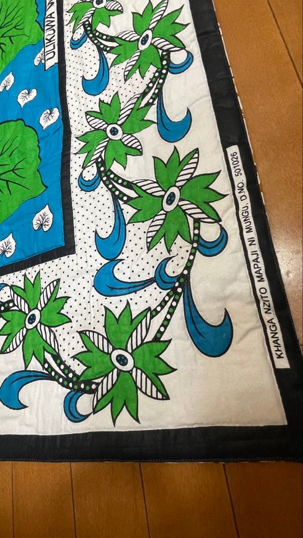 アフリカ布 パッチワーク タペストリー ハンドメイド キルティング