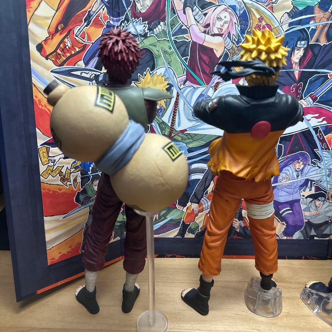 NARUTO ナルト 疾風伝 一番くじ 忍ノ絆 A賞ナルト c賞我愛羅 カカシ