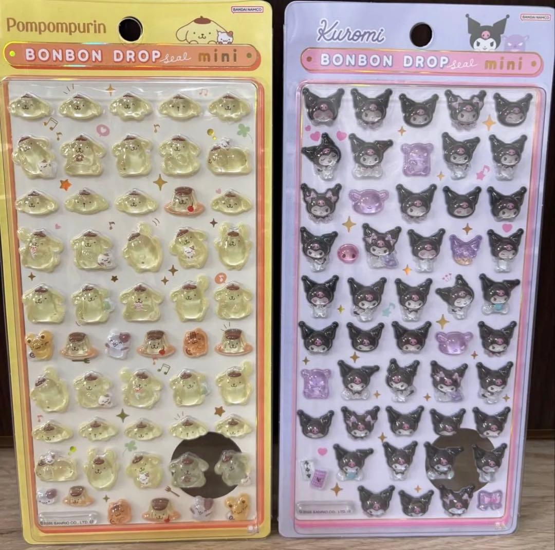 ★サンリオ★ボンボンドロップシールミニ　8種！コンプリート