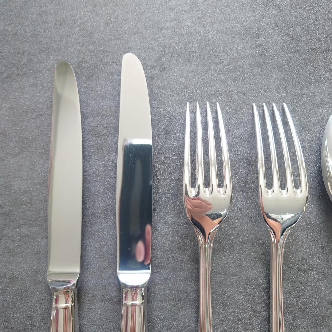 美品 クリストフル アルビ デザート ナイフ フォーク スプーン 6点