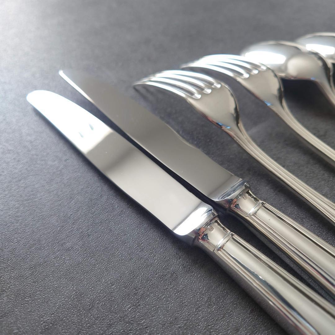 美品 クリストフル アルビ デザート ナイフ フォーク スプーン 6点