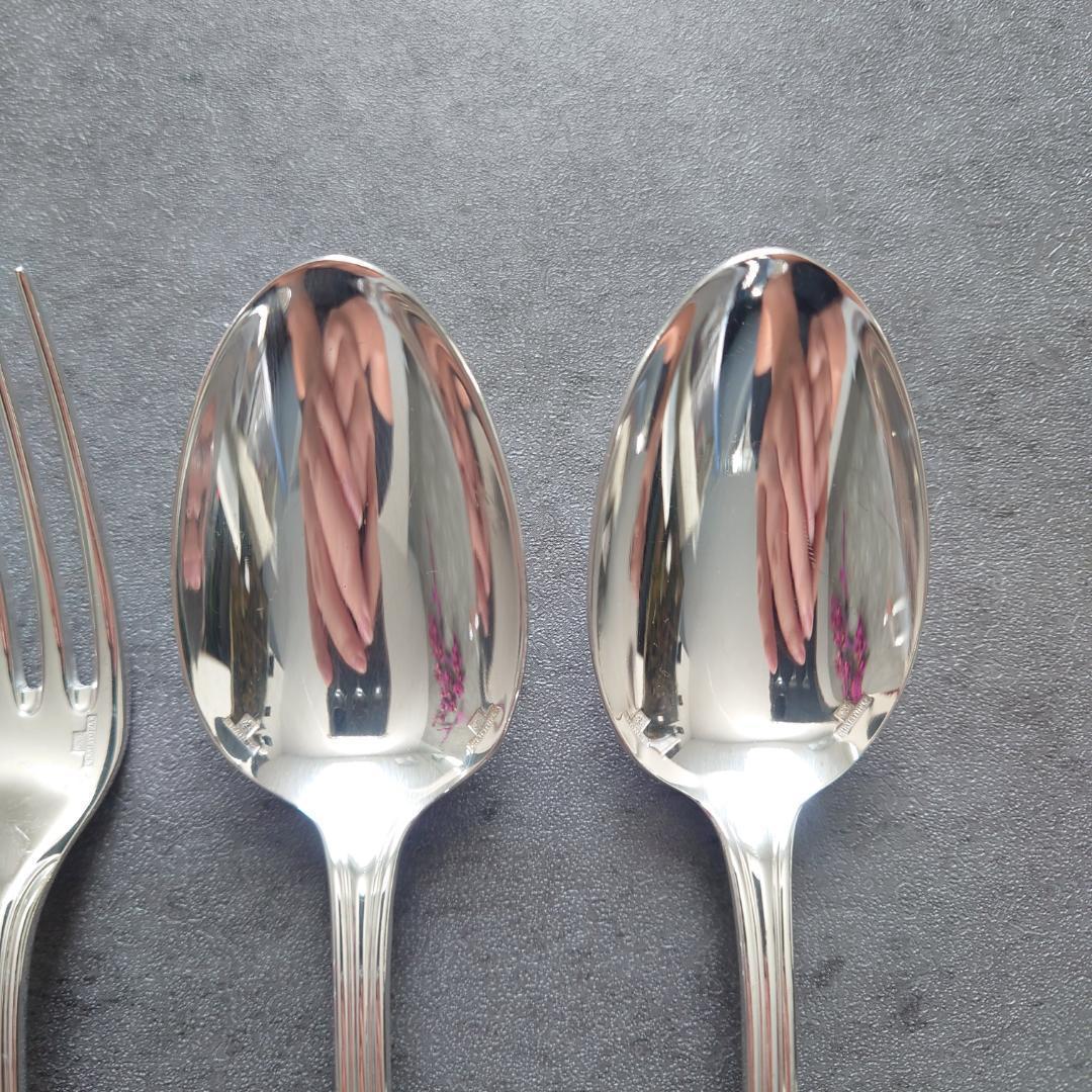 美品 クリストフル アルビ デザート ナイフ フォーク スプーン 6点