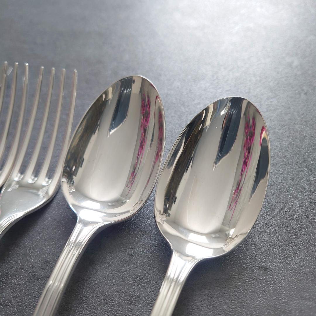 美品 クリストフル アルビ デザート ナイフ フォーク スプーン 6点