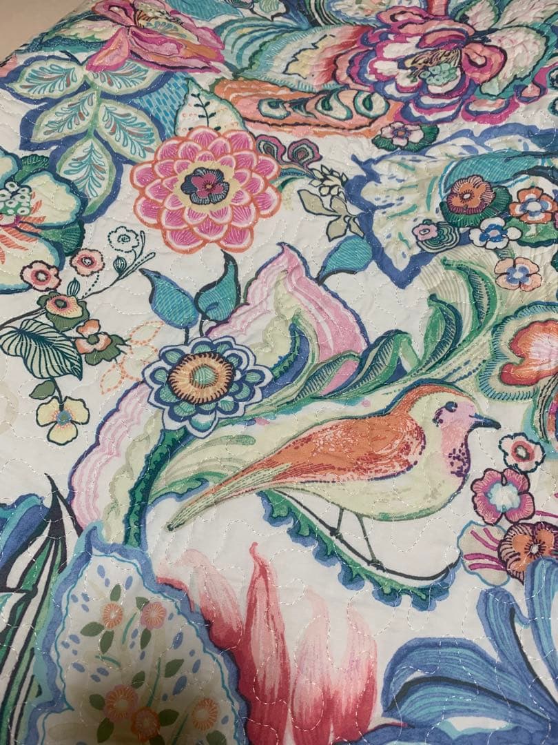 BED BATH N' TABLE 掛け布団カバー　キルティング　シングル　花