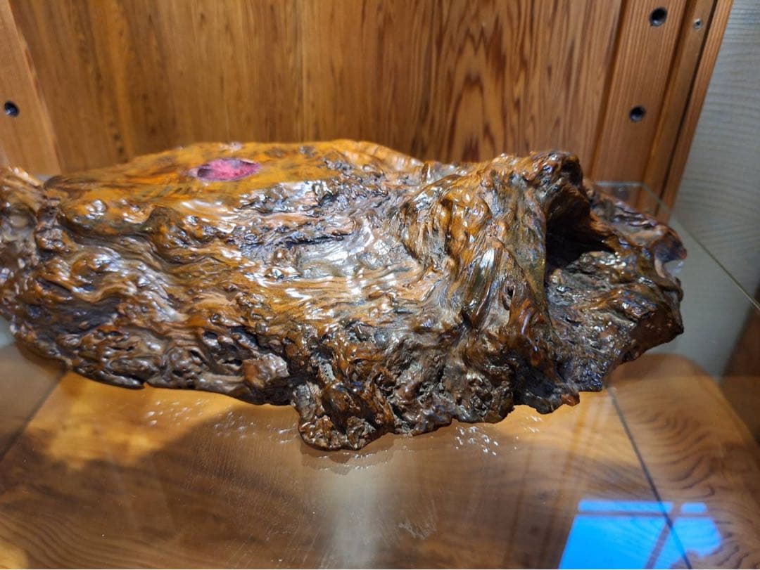 至宝　世界遺産　屋久杉　泡瘤台座　宝玉