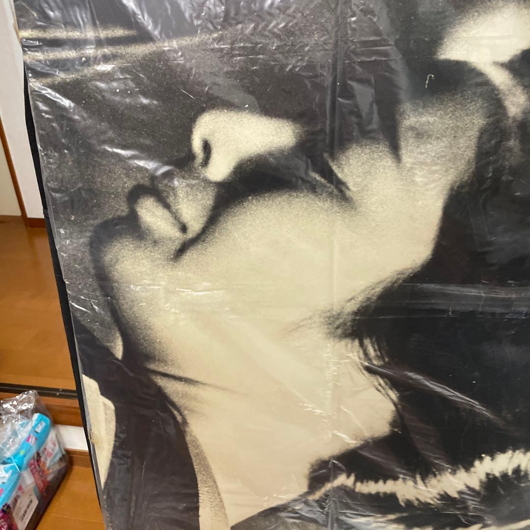 高倉健さん藤純子さん東映映画木製大型パネル　哀愁漂う素晴らしいポスターです。