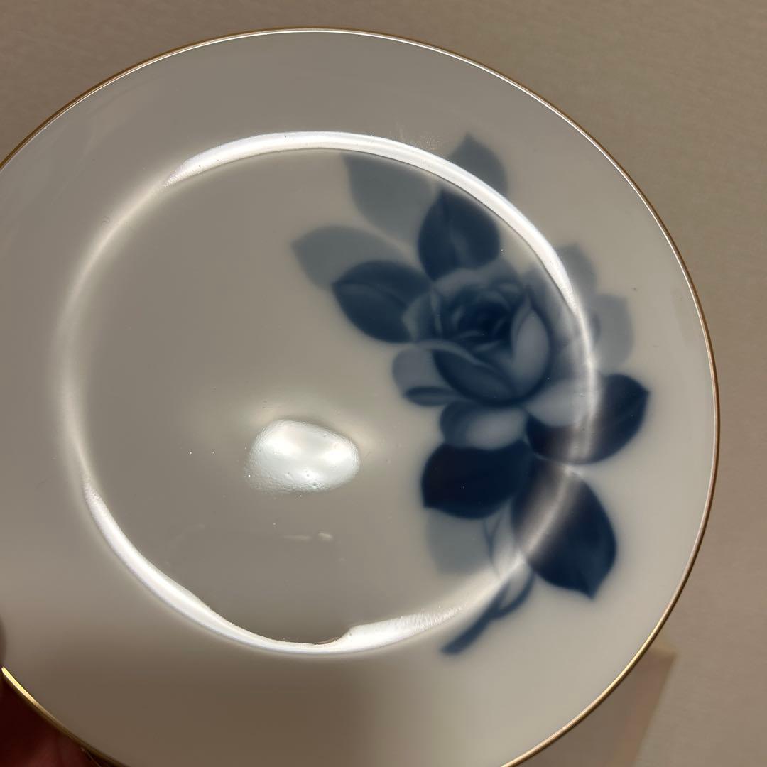 大倉陶園　ブルーローズ　デザートプレート　16.5cm 新品未使用
