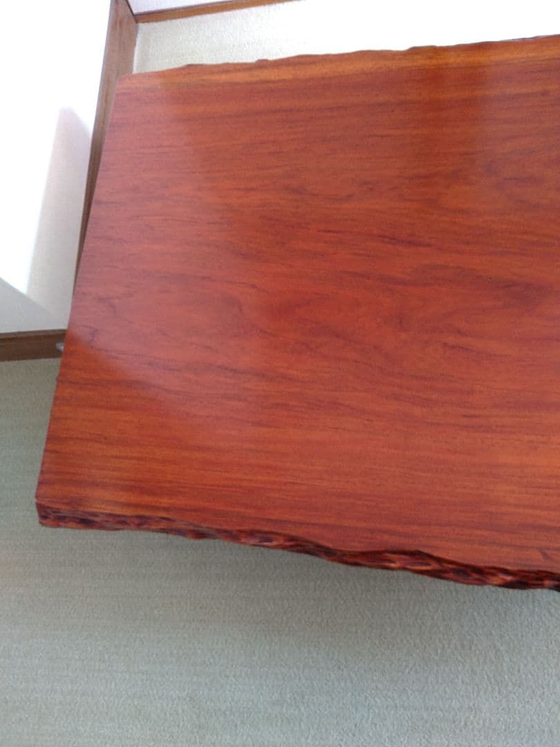 高級 純和風 座敷机 座卓 天然木 無垢材 一枚板 レトロ アンティーク