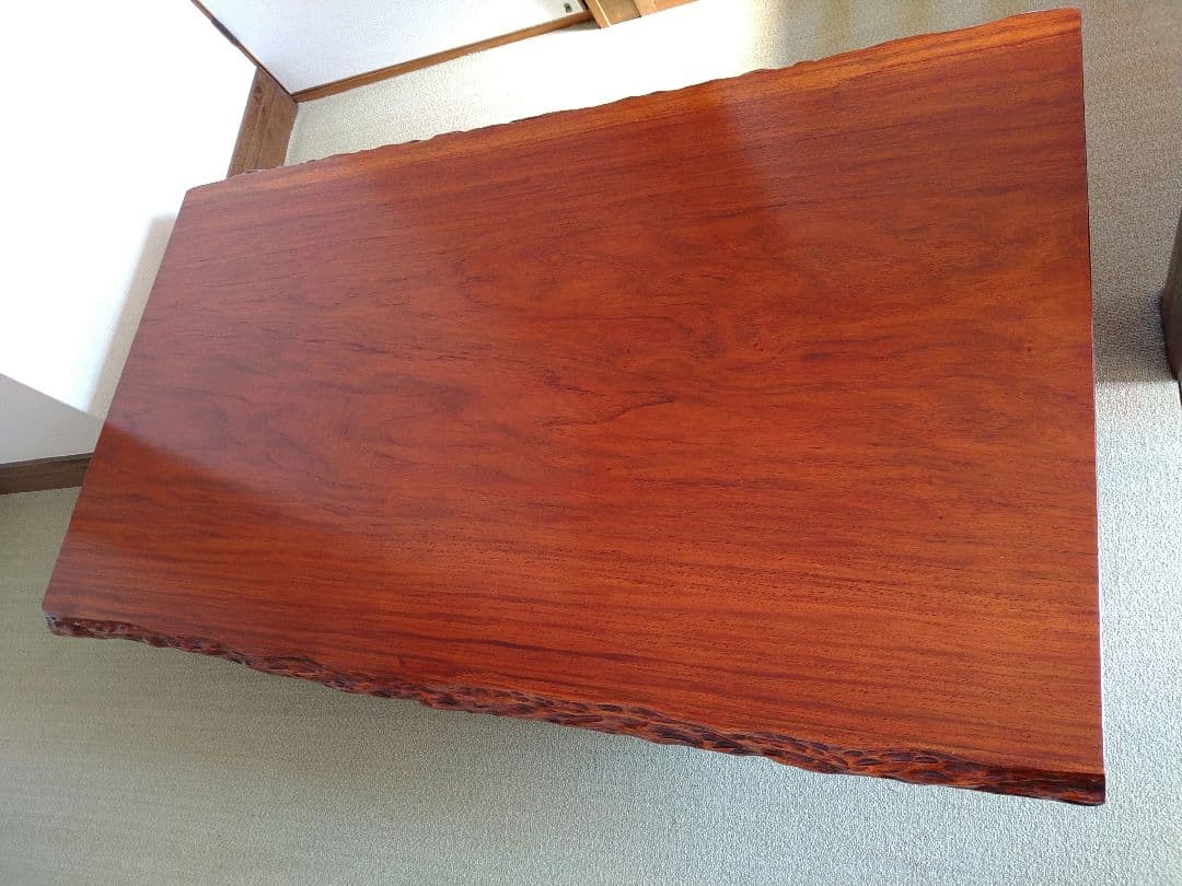 高級 純和風 座敷机 座卓 天然木 無垢材 一枚板 レトロ アンティーク