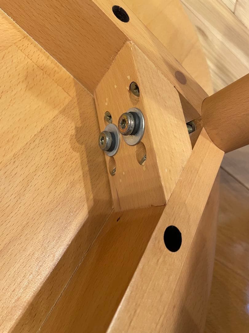 IDEE ナチュラル楕円形ローテーブル 120cm