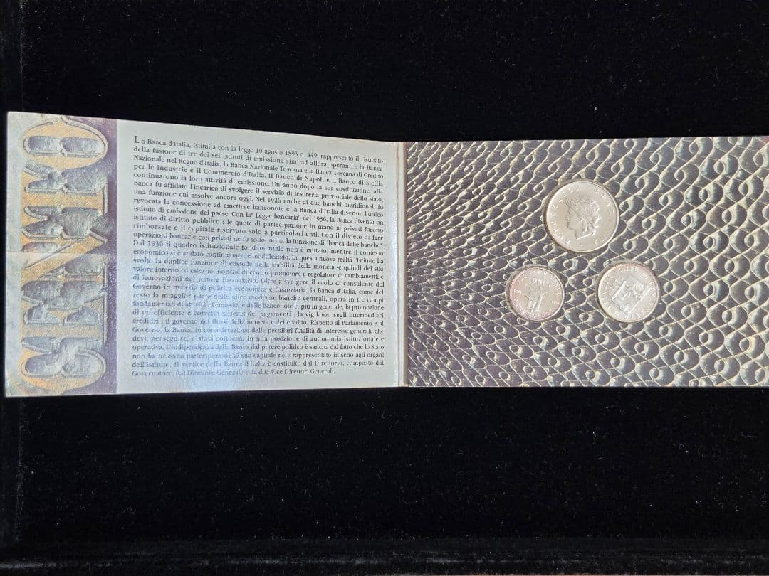 イタリア共和国 イタリア銀行創設100周年記念銀貨 3枚セット 1993