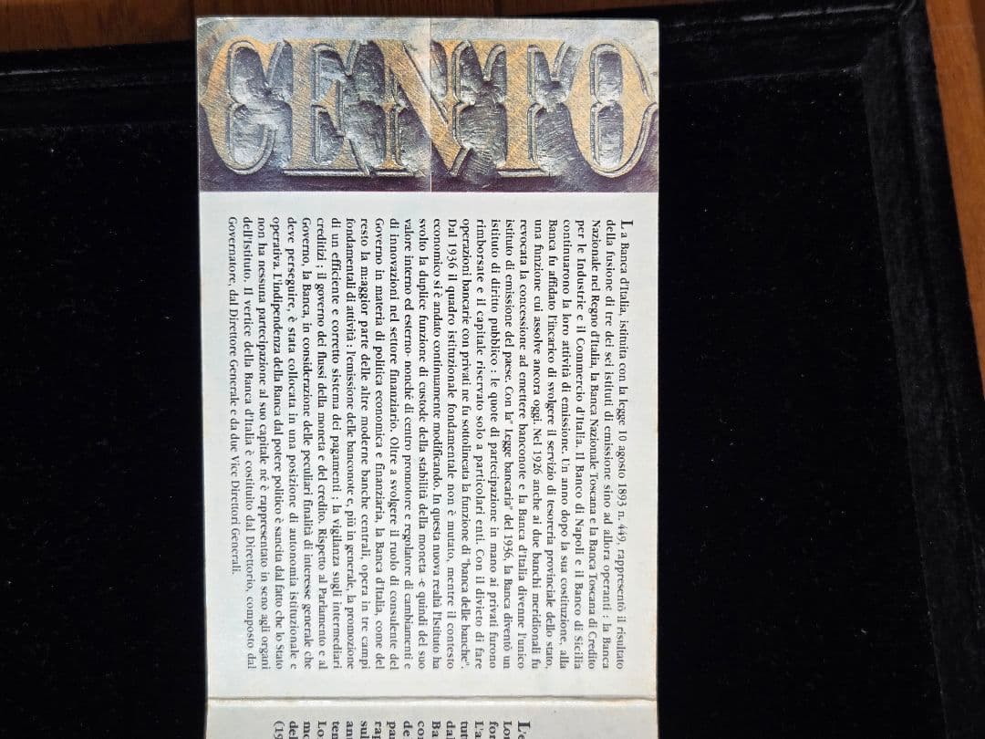 イタリア共和国 イタリア銀行創設100周年記念銀貨 3枚セット 1993