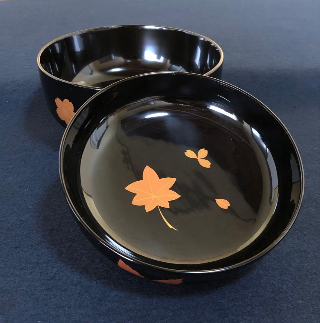 割引❗️《レ》輪島塗 嵐山蒔絵 煮物椀5客 木製漆器 木箱　251104う3