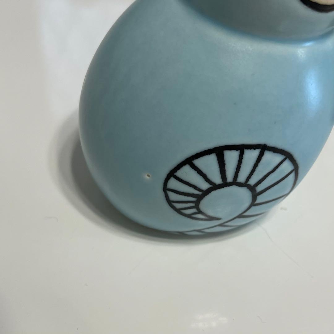 リサラーソン　ミア　キャットミニ　イエロー　ライトブルー　置物　猫